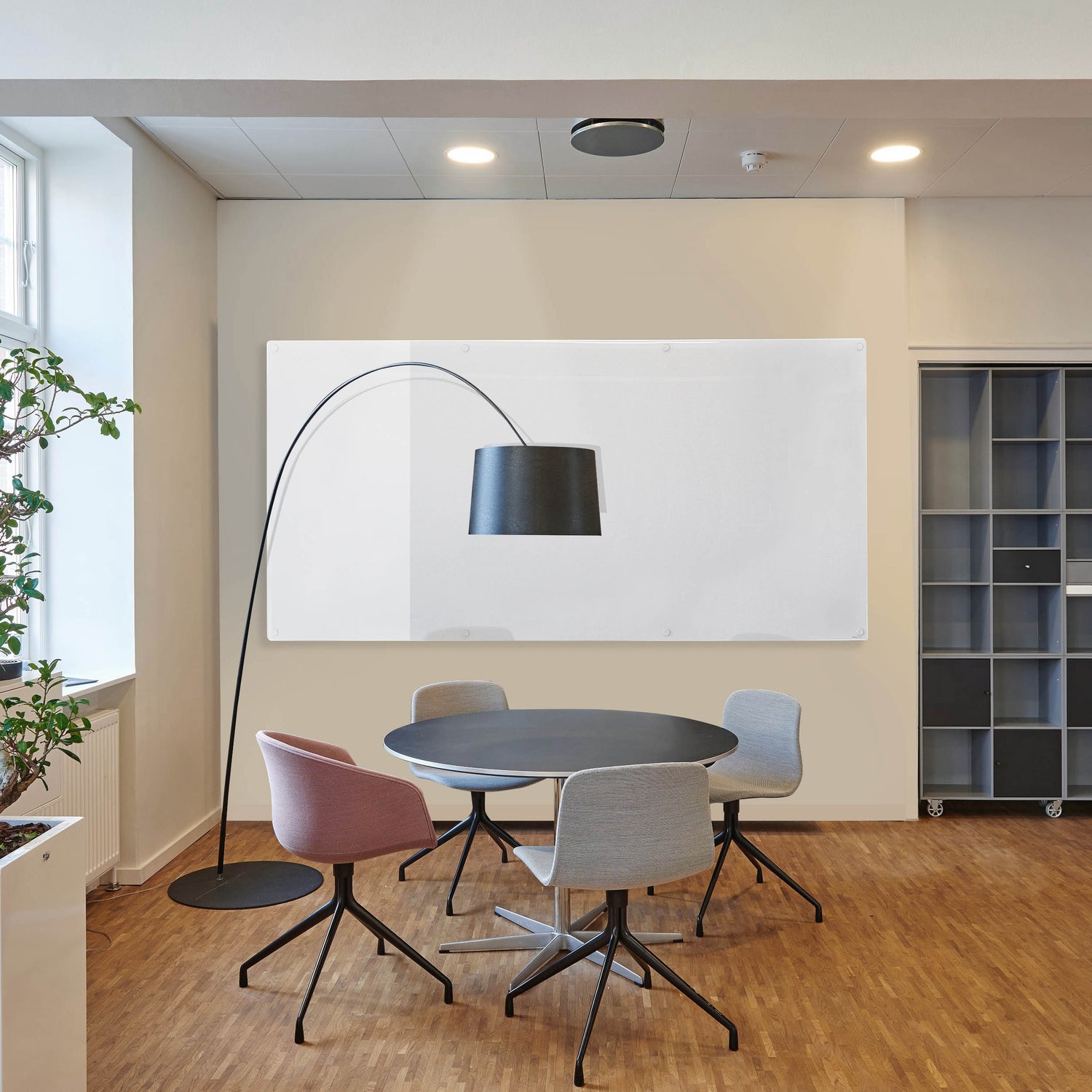Lumiere White Magnetic Glassboard in Corporate Office, Meeting Room