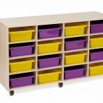 Oak Bay Storage Trolleys - 16 Tote Tray Trolley
