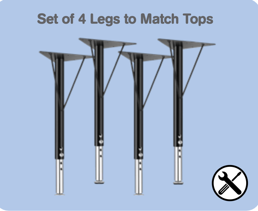 Creative Kids Height Tables - Set of 4 Legs only