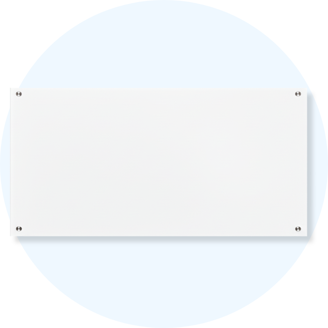 Lumiere Magnetic Glassboard White
