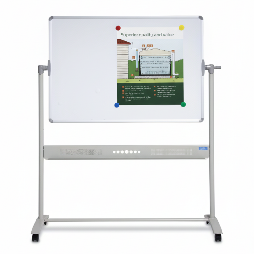 DuraWrite Mobile Magnetic Whiteboard Pivot Reversable