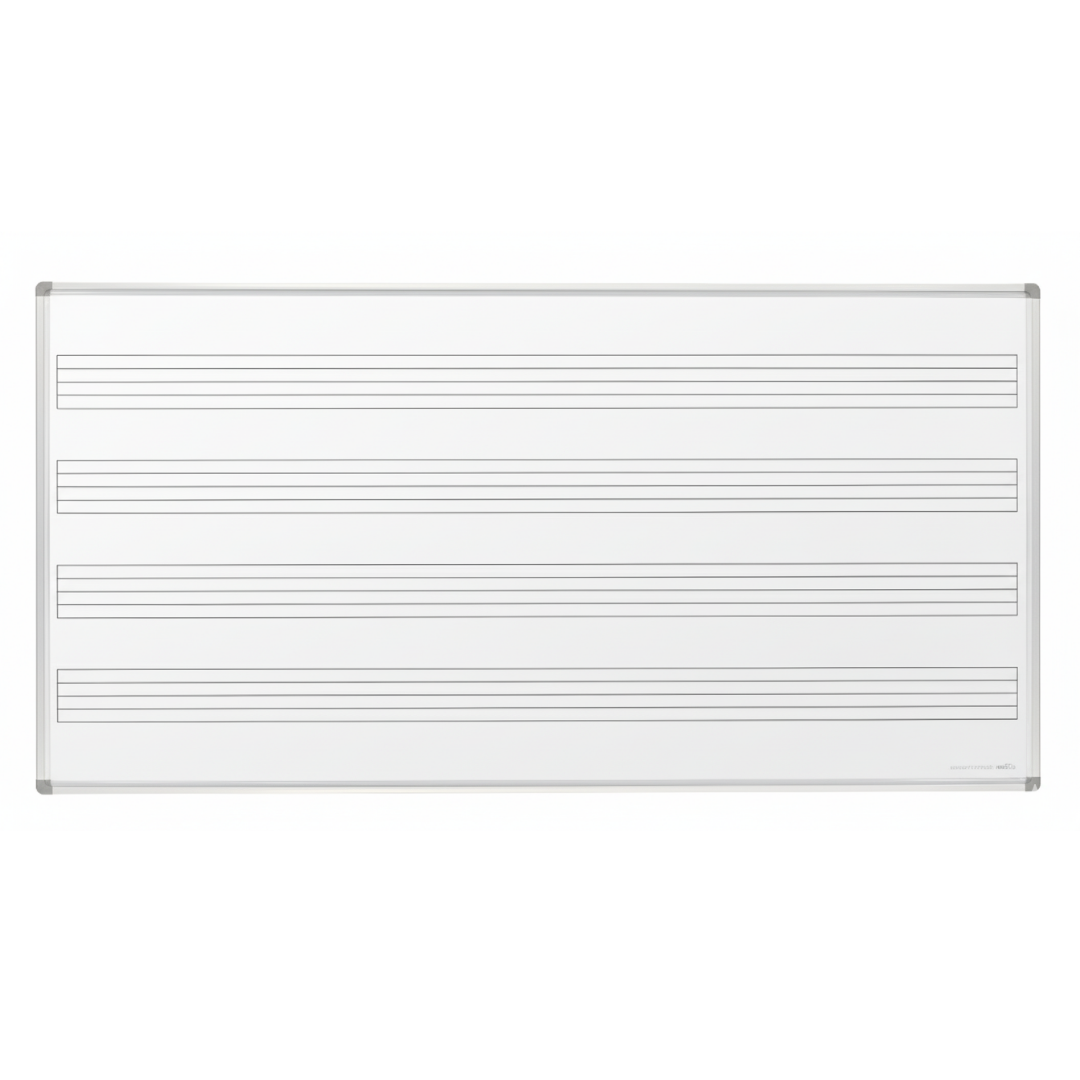 DuraWrite Music Staff Magnetic Whiteboard Standard Frame