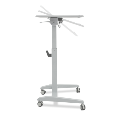 Visionchart Height Adjustable Mobile Laptop Desk White