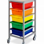 Tote Tray Trolley - Single Bay