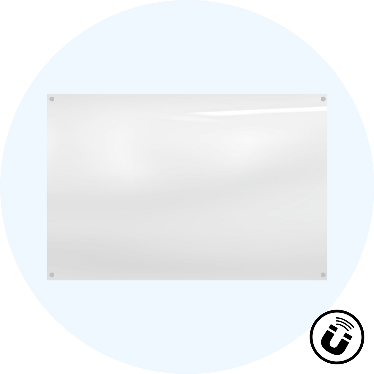 Starphire Magnetic Glassboard Custom Colour