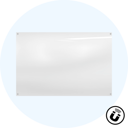 Starphire Magnetic Glassboard Custom Colour