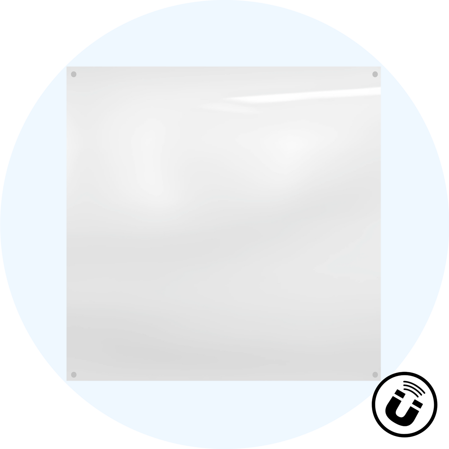 Starphire Magnetic Glassboard Custom Colour