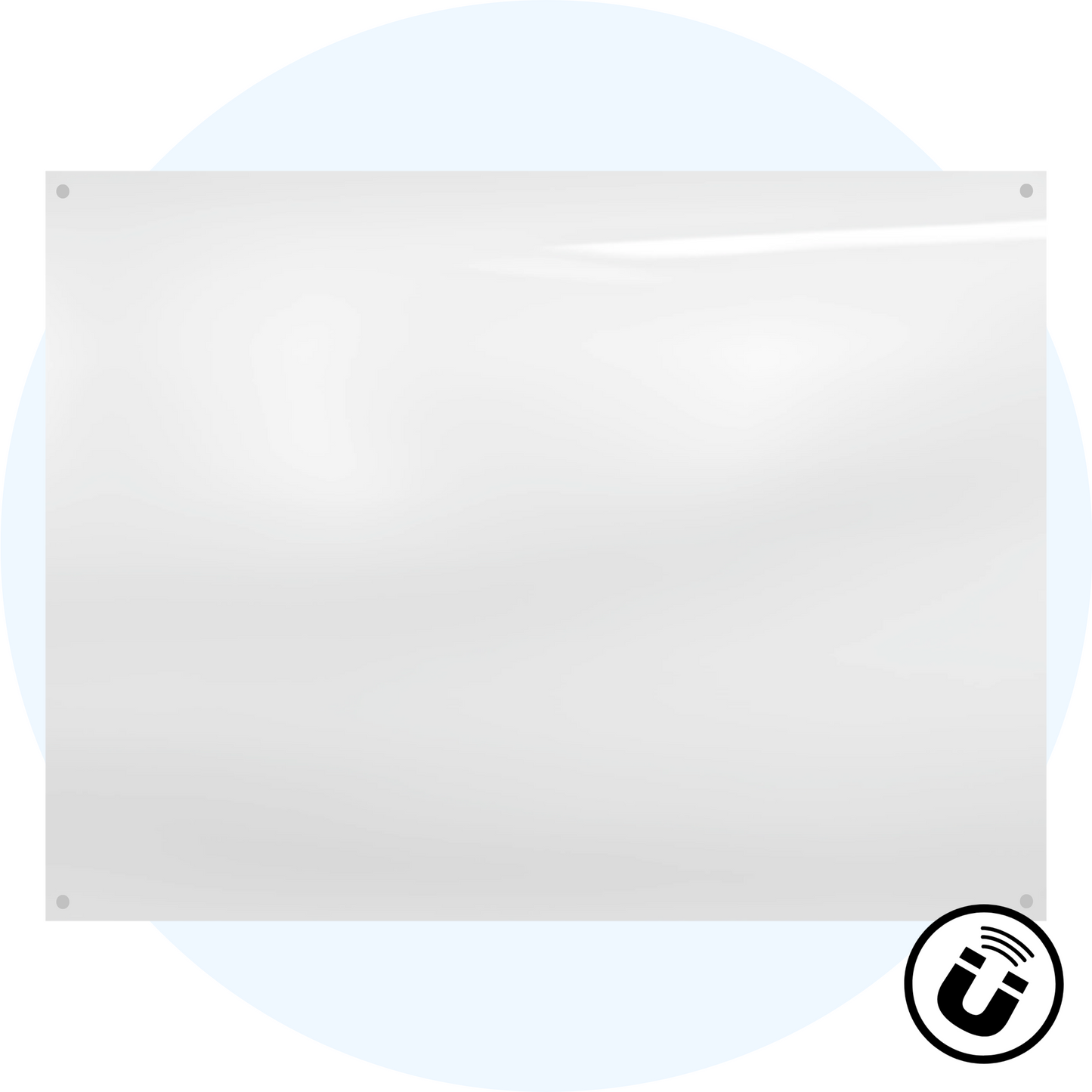 Starphire Magnetic Glassboard Custom Colour