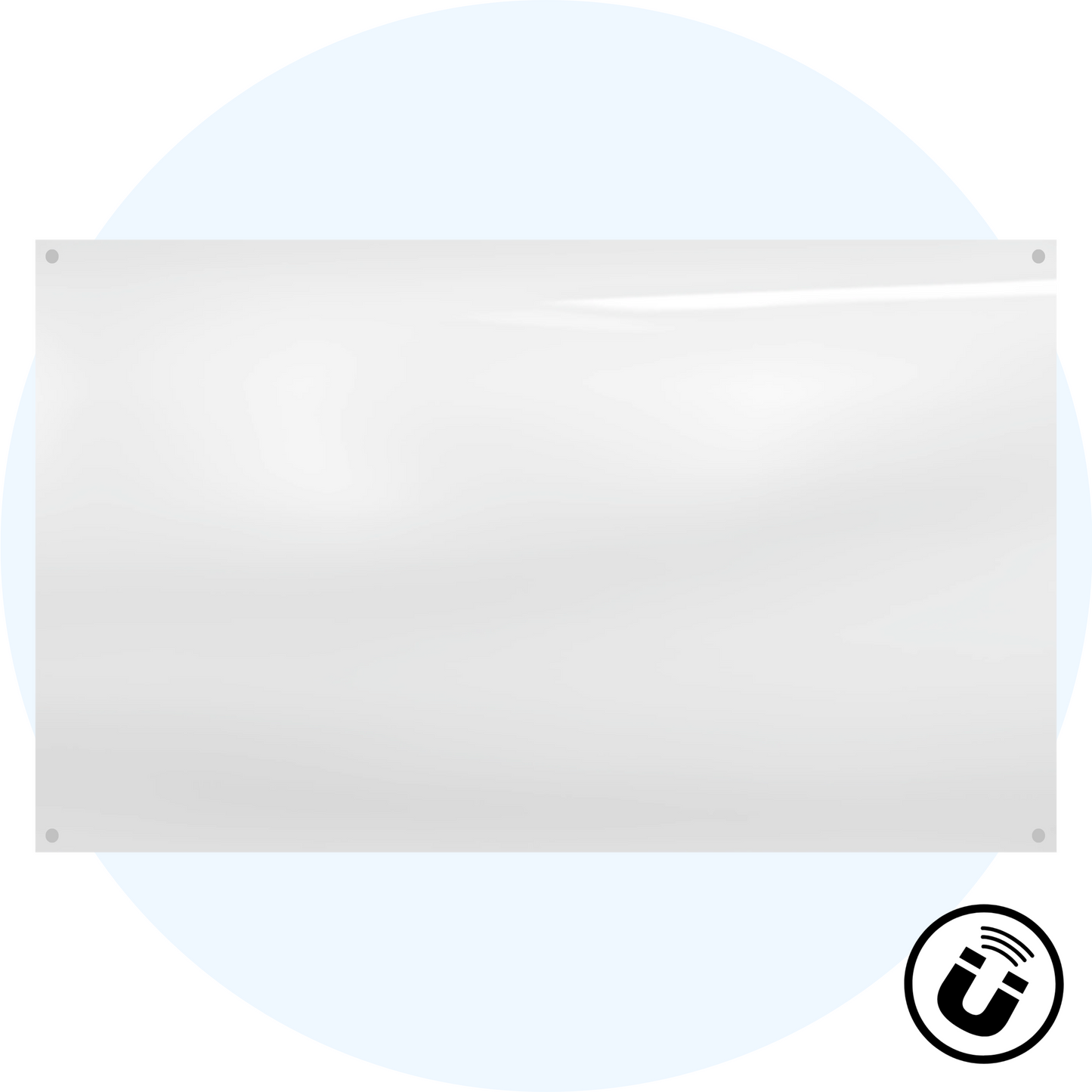 Starphire Magnetic Glassboard Custom Colour