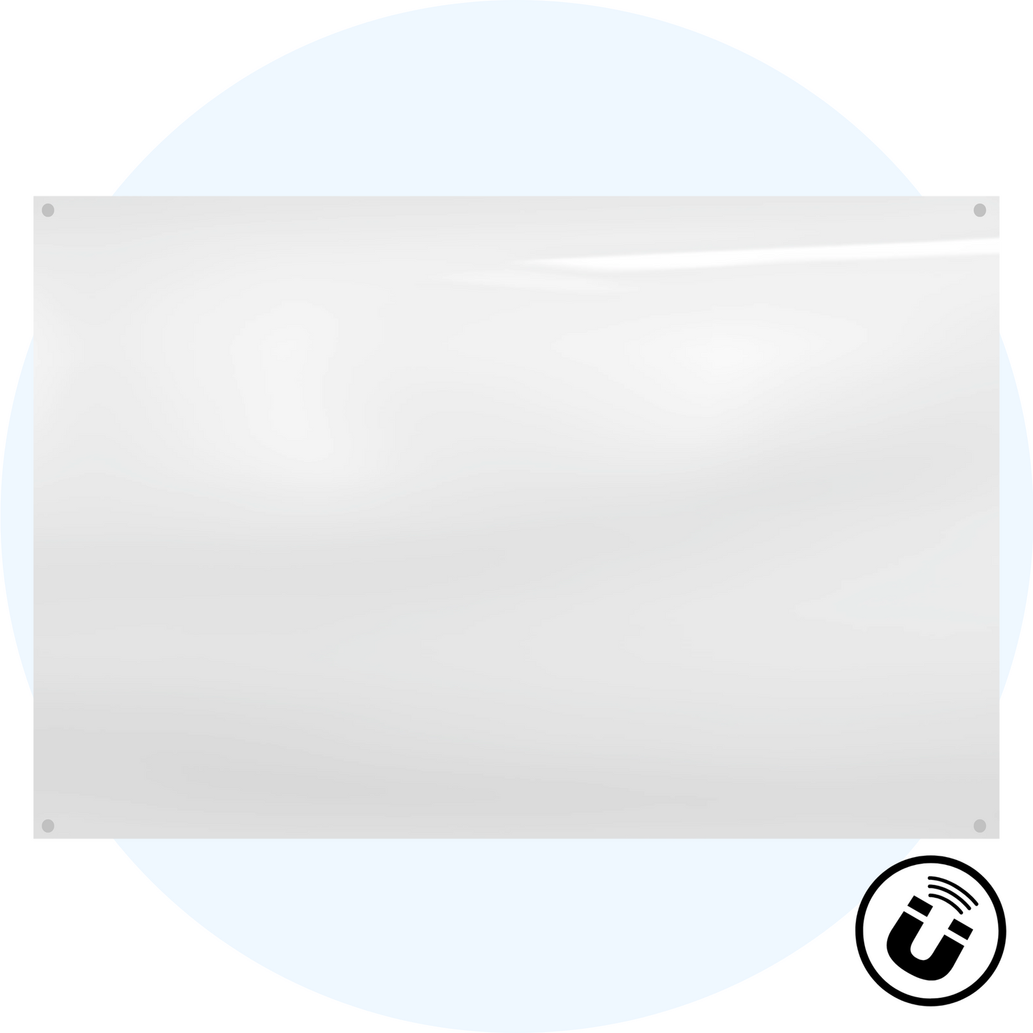 Starphire Magnetic Glassboard Custom Colour