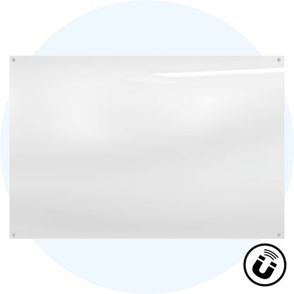 Starphire Magnetic Glassboard Custom Colour