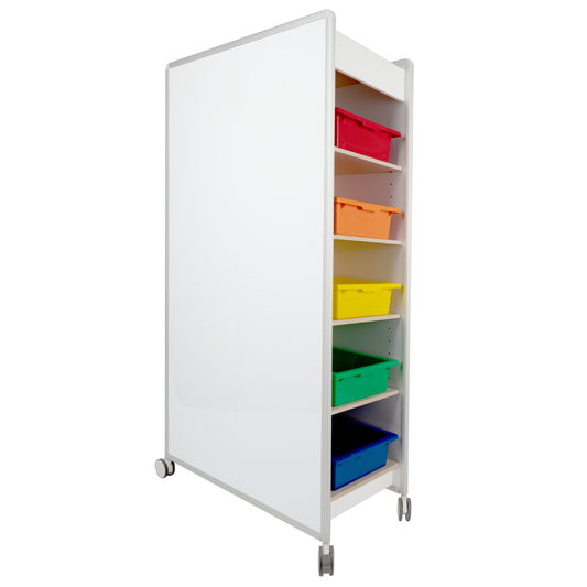 DuraWrite Mobile Huddle with 10 Tote Trays