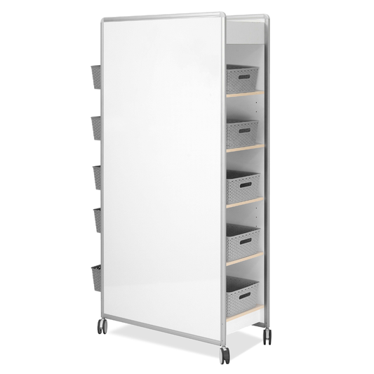 DuraWrite Huddle Mobile with 10 Storage Baskets