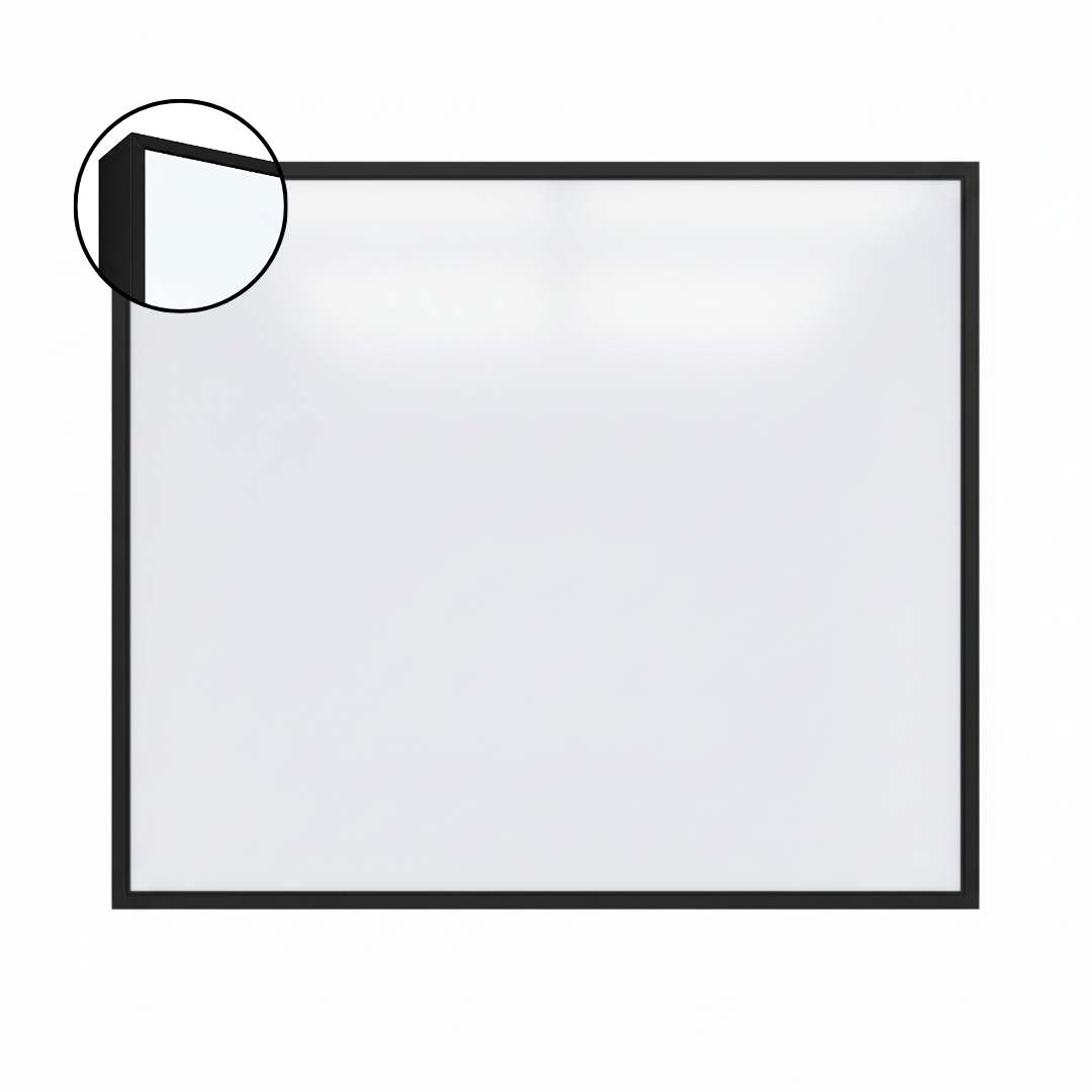 LX6 EDGE DuraWrite Magnetic Whiteboard Slim Edge Powder Coated Frame