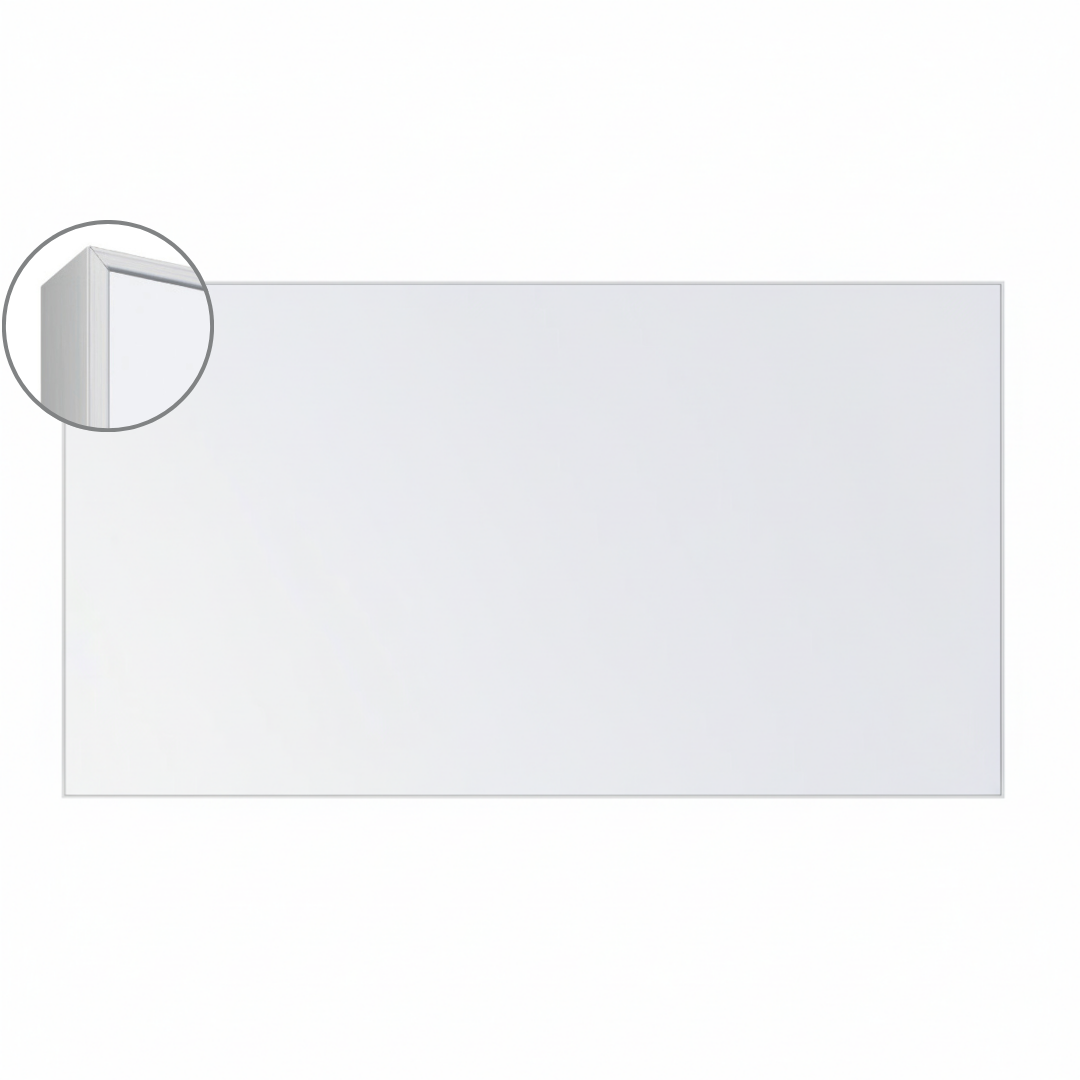LX6 EDGE DuraWrite Magnetic Whiteboard Slim Edge Powder Coated Frame