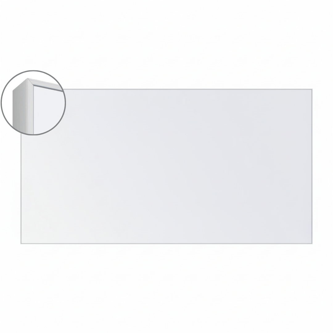 LX6 EDGE DuraWrite Magnetic Whiteboard Slim Edge Powder Coated Frame