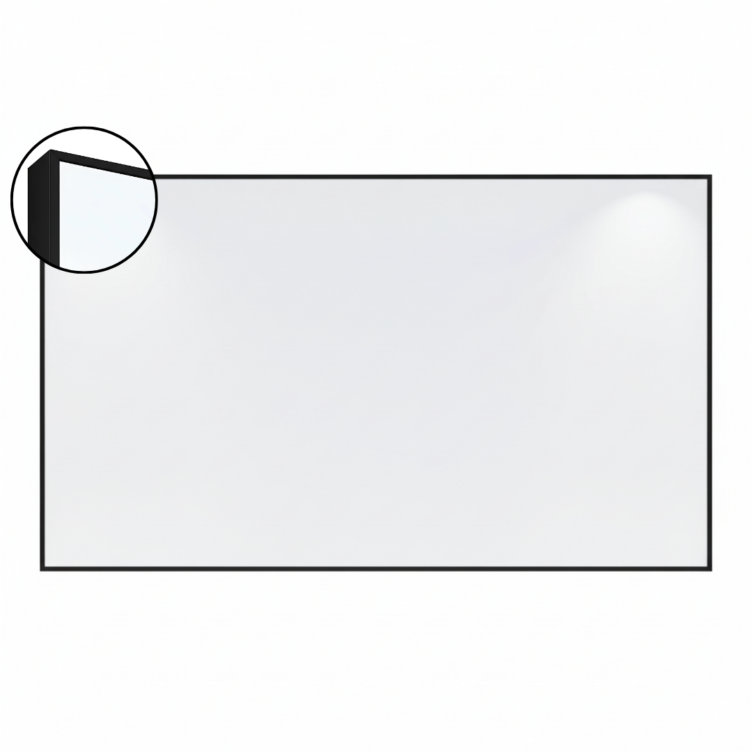 LX6 EDGE DuraWrite Magnetic Whiteboard Slim Edge Powder Coated Frame
