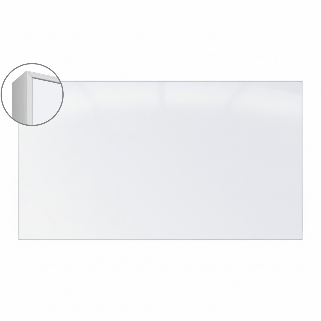 LX6 EDGE DuraWrite Magnetic Whiteboard Slim Edge Powder Coated Frame