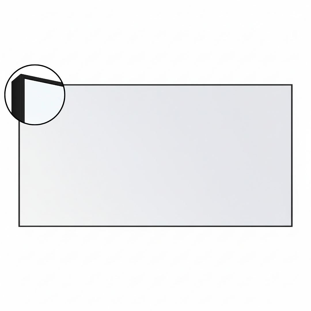 LX6 EDGE DuraWrite Magnetic Whiteboard Slim Edge Powder Coated Frame