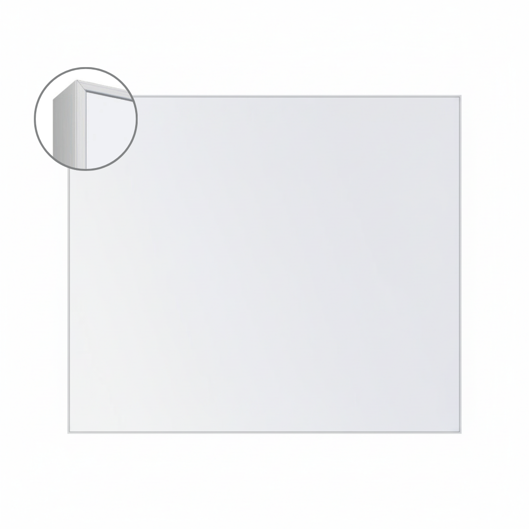 LX6 EDGE DuraWrite Magnetic Whiteboard Slim Edge Powder Coated Frame