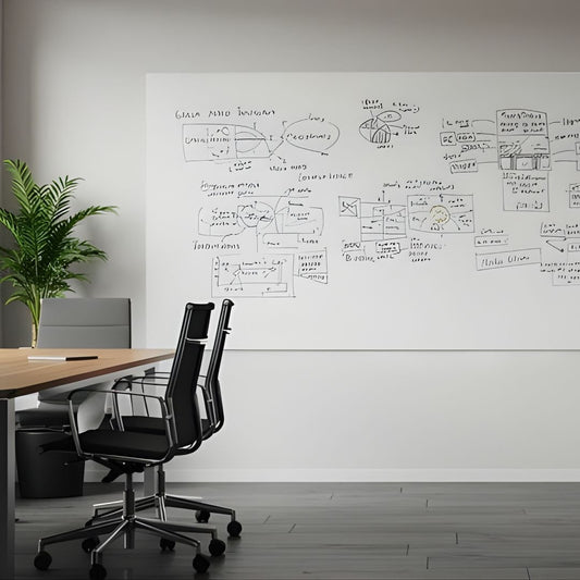 LX8 EDGE EverWrite PROJECTION Porcelain MAX Whiteboard Powder Coated Slim Edge Frame