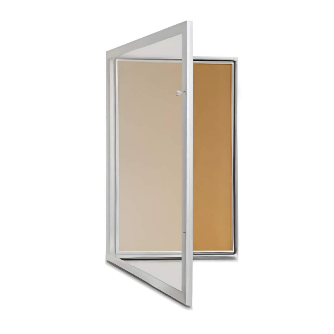 TX Weatherproof Notice Case Cork Pinboard