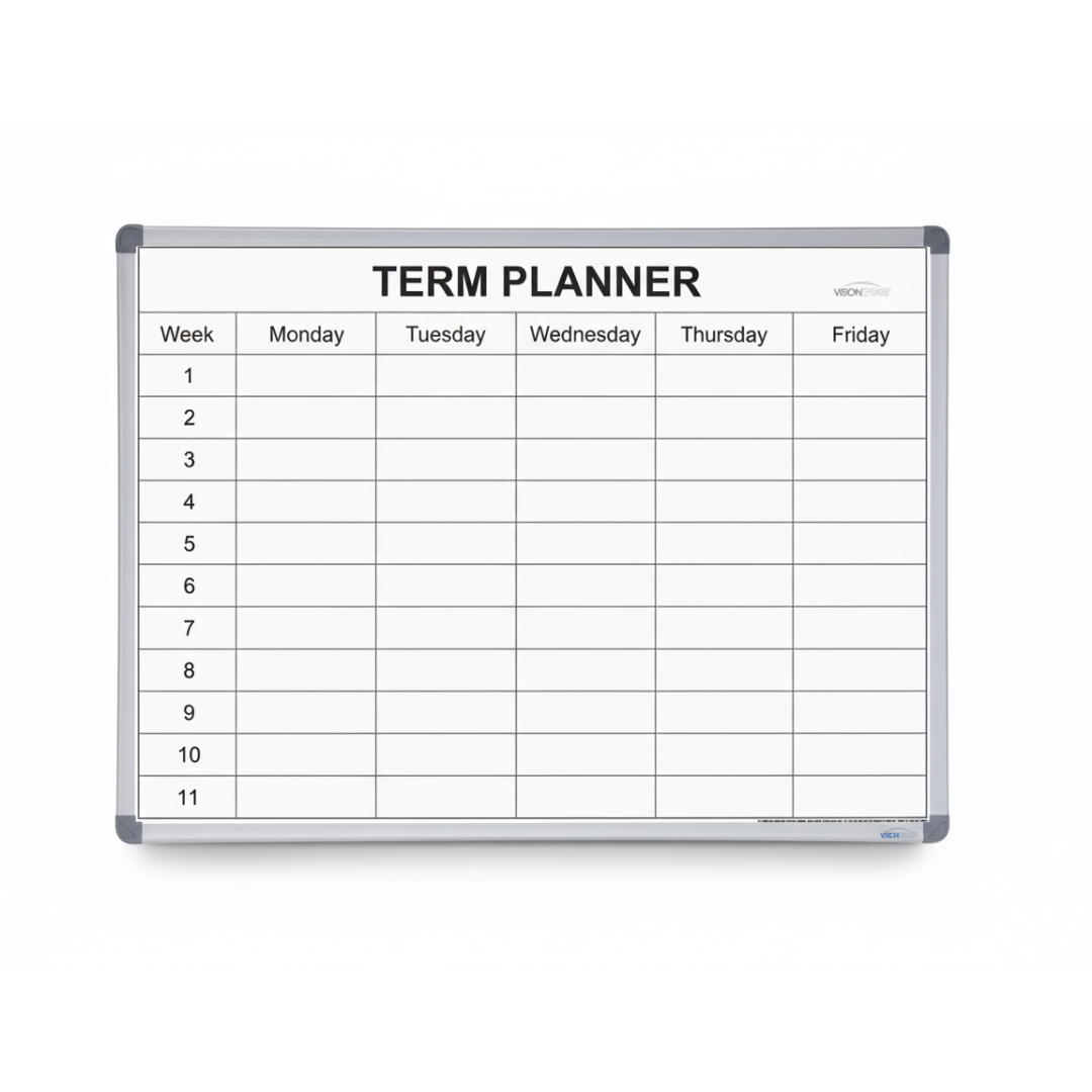 Visionchart Magnetic Whiteboard Planner School Standard Frame
