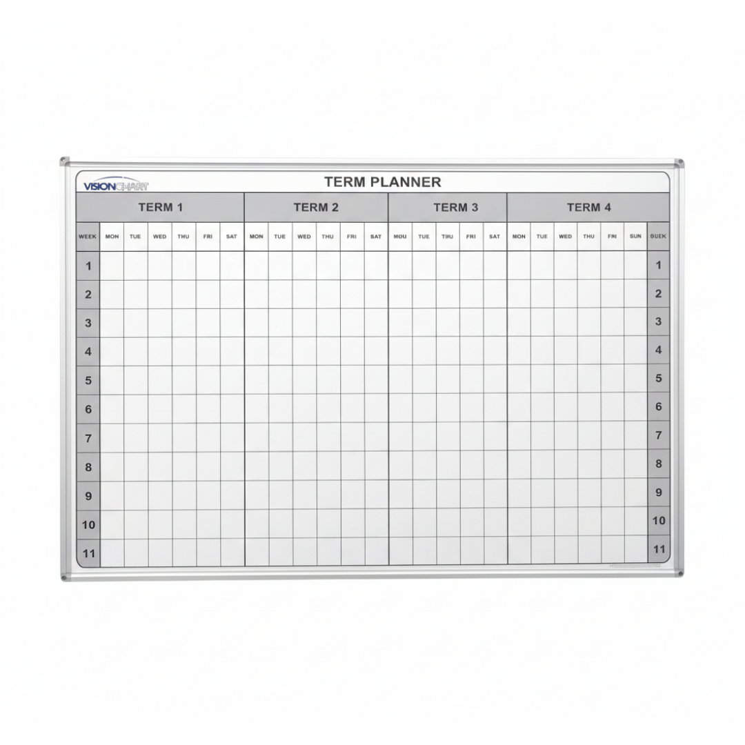 Visionchart Magnetic Whiteboard Planner School Standard Frame