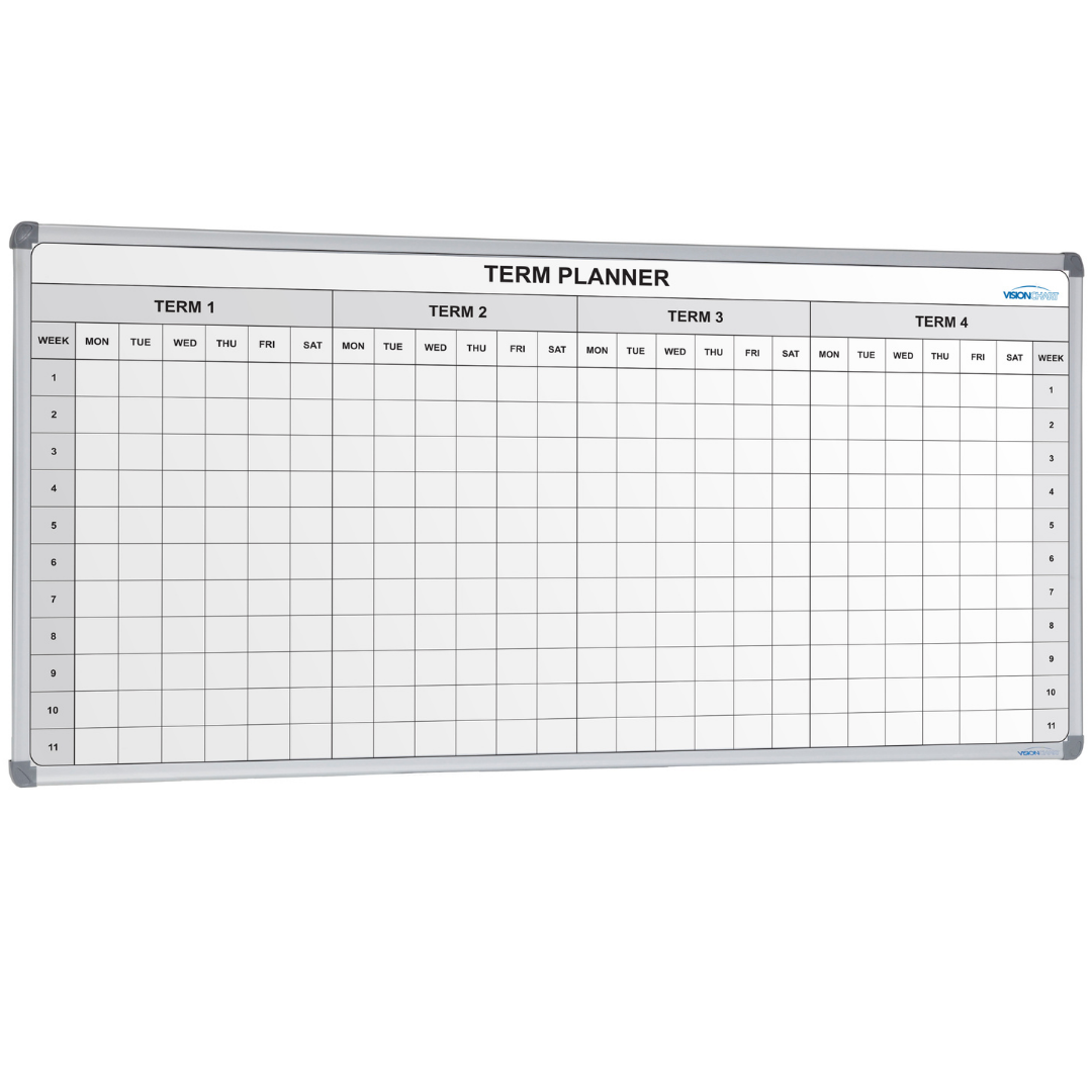 Visionchart Magnetic Whiteboard Planner School Standard Frame