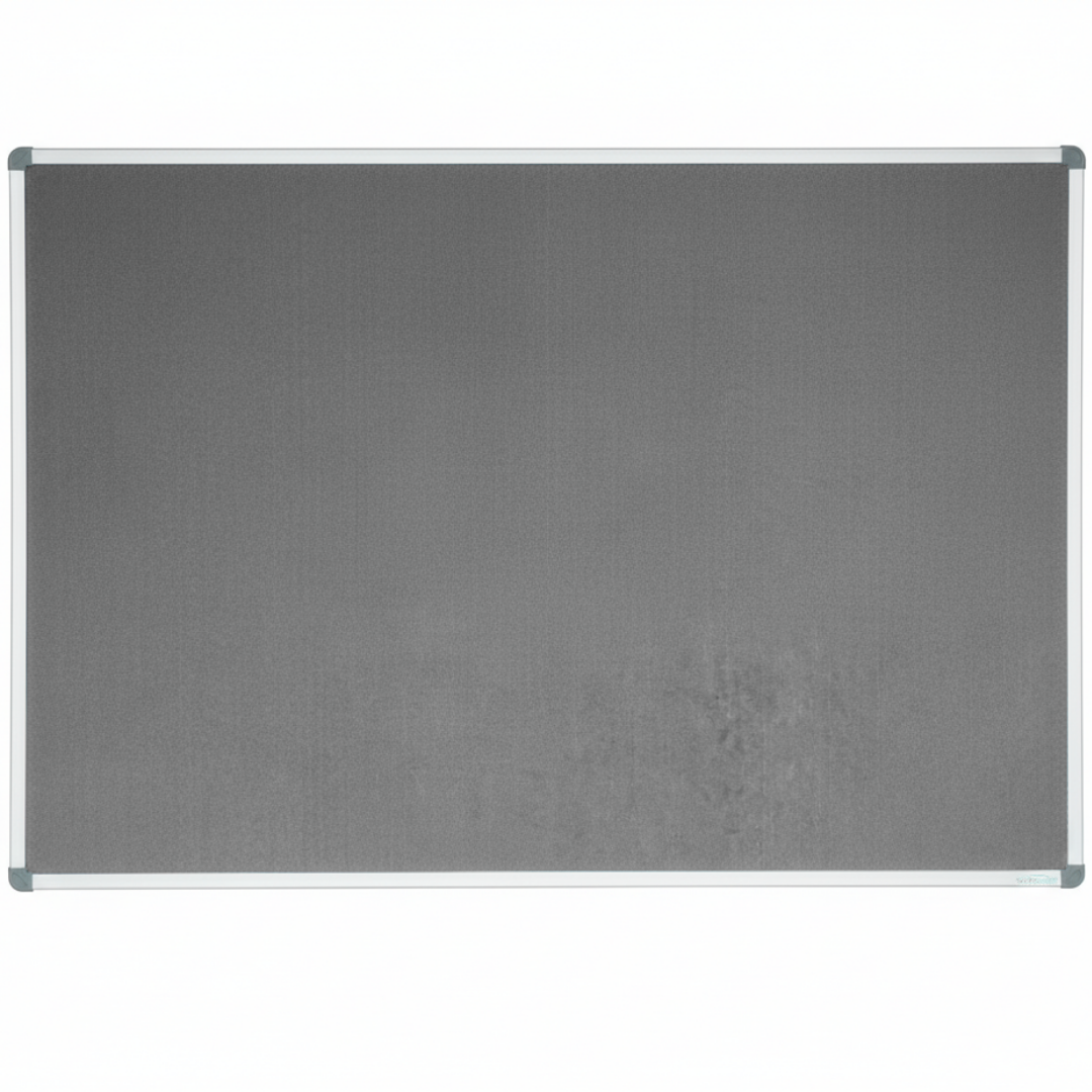 Corporate Felt Pinboard Standard Frame Grey