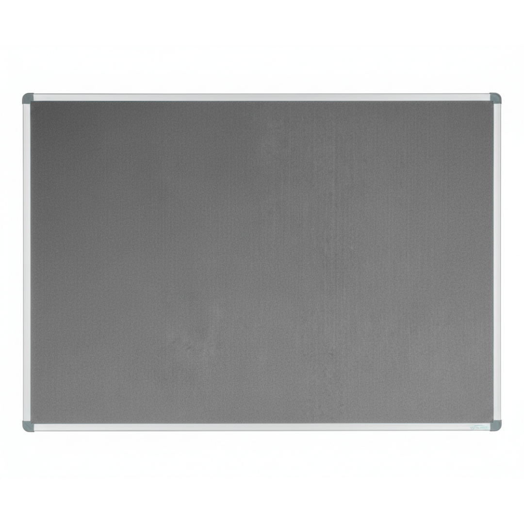 Corporate Felt Pinboard Standard Frame Grey