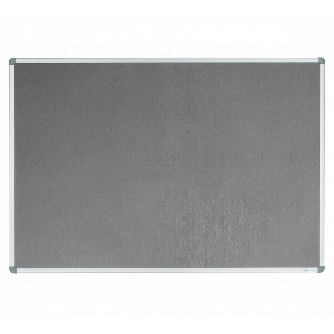 Corporate Felt Pinboard Standard Frame Grey