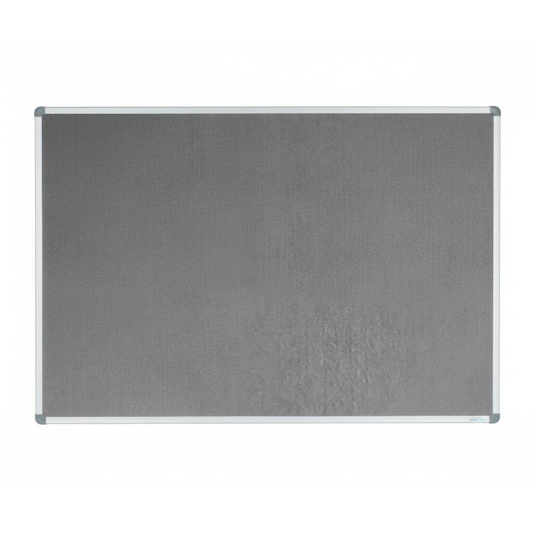 Corporate Felt Pinboard Standard Frame Grey