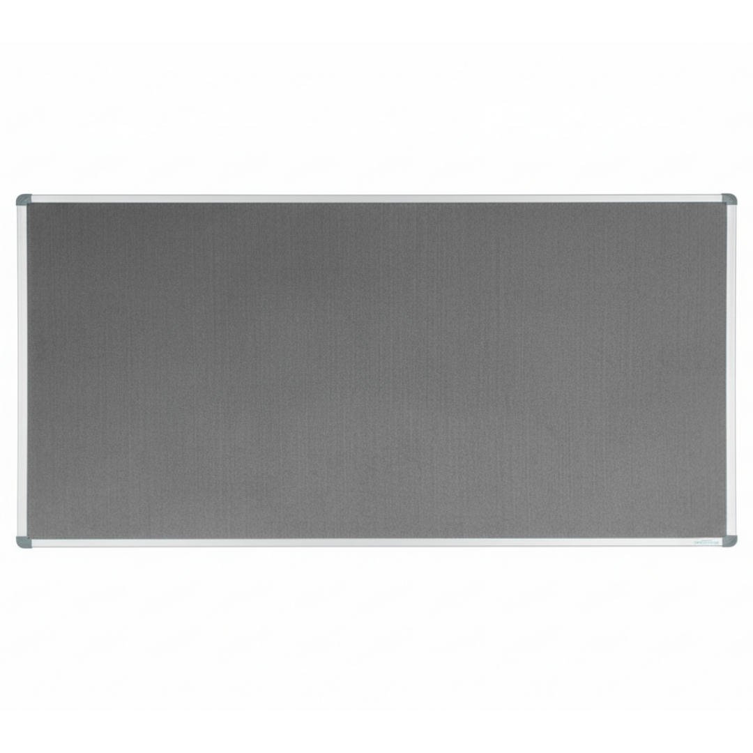 Corporate Felt Pinboard Standard Frame Grey