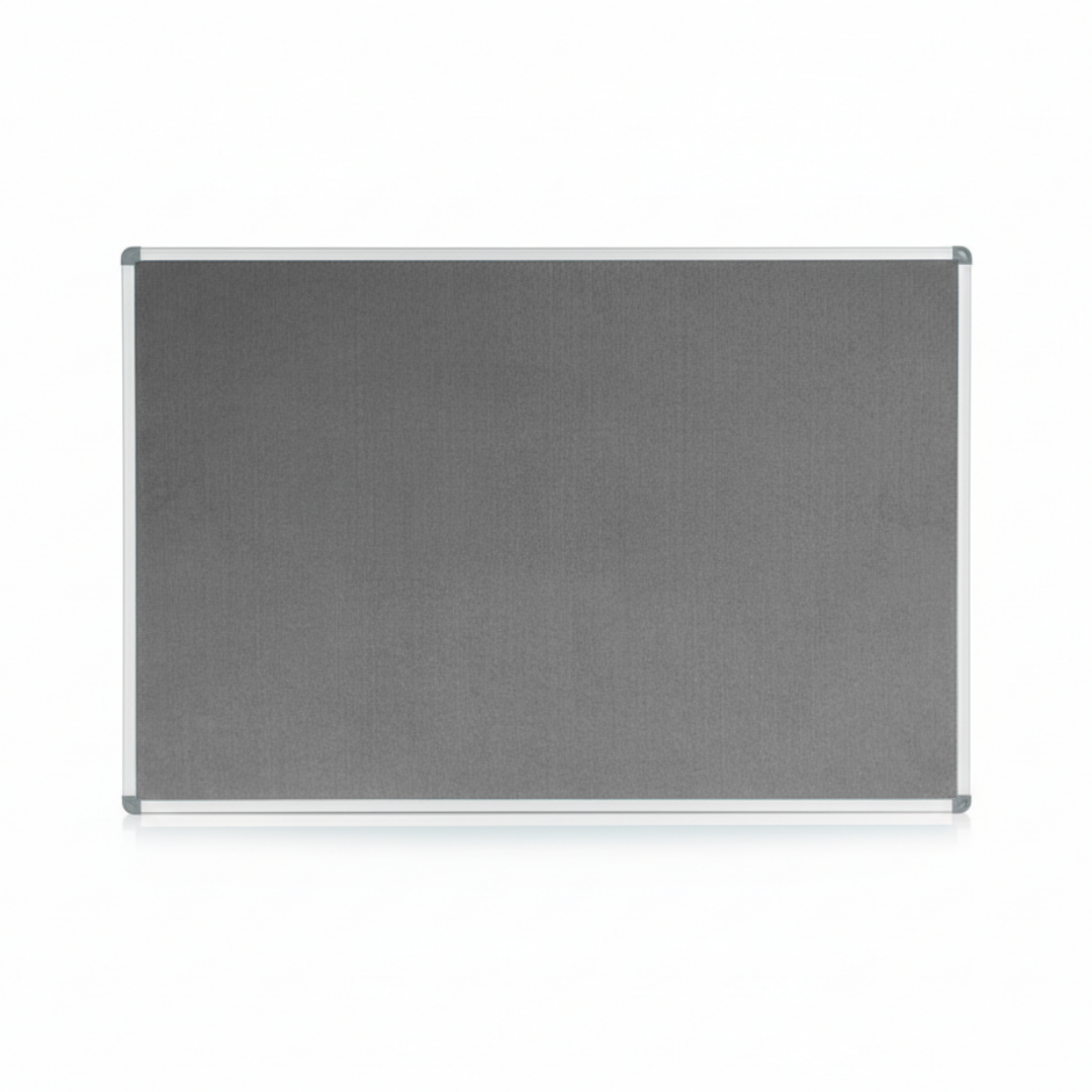 Corporate Felt Pinboard Standard Frame Grey