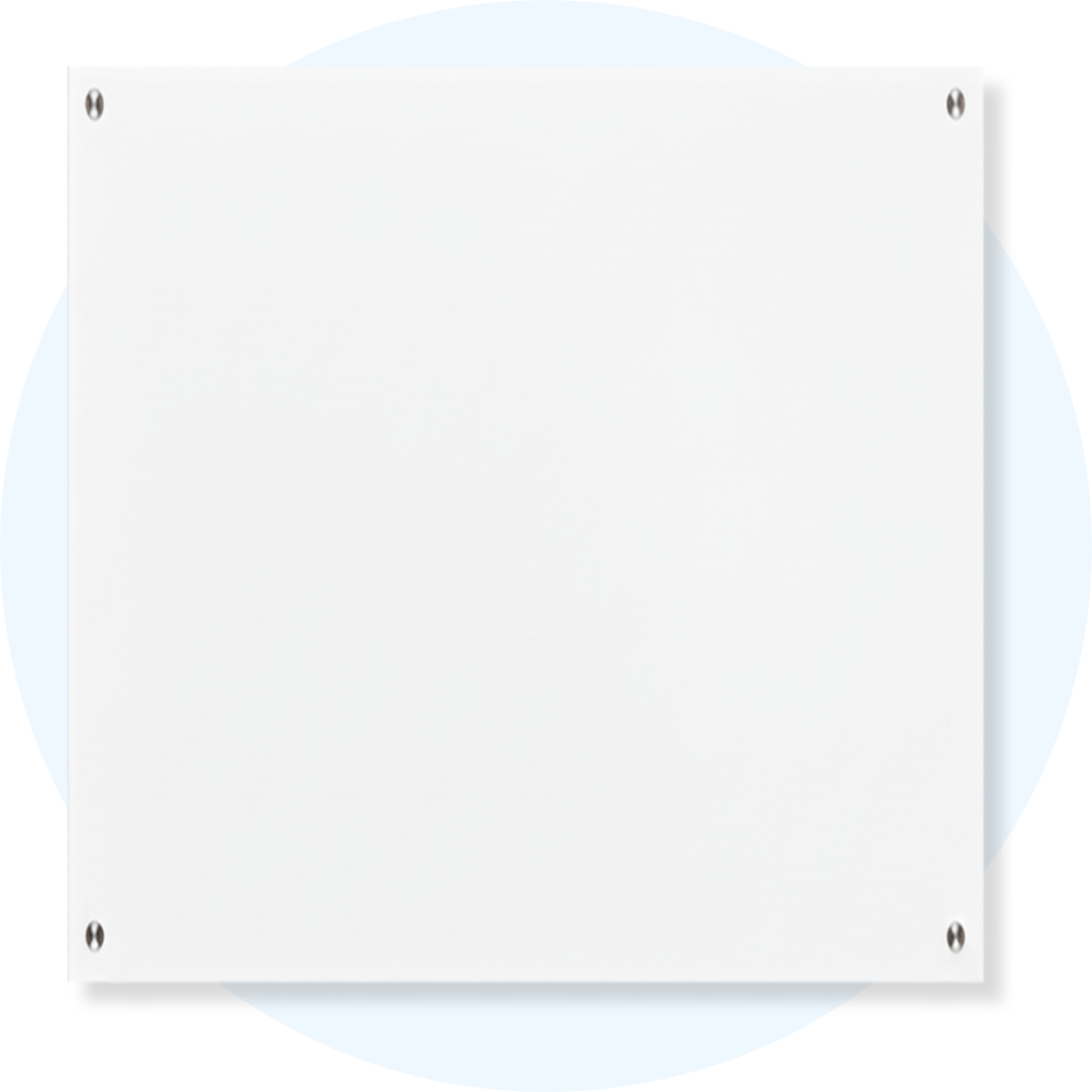 Lumiere Magnetic Glassboard White