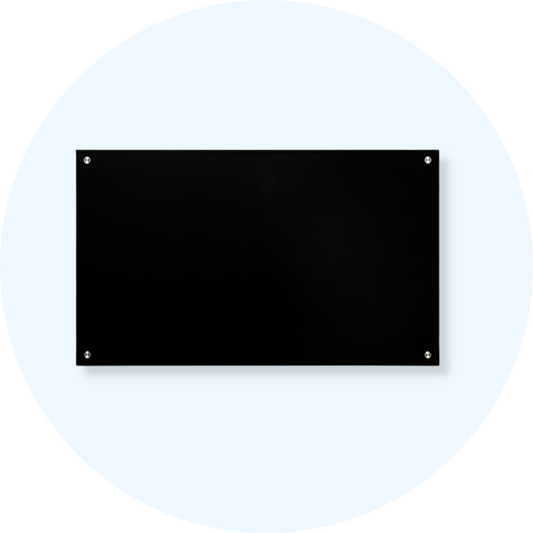Lumiere Magnetic Glassboard Black