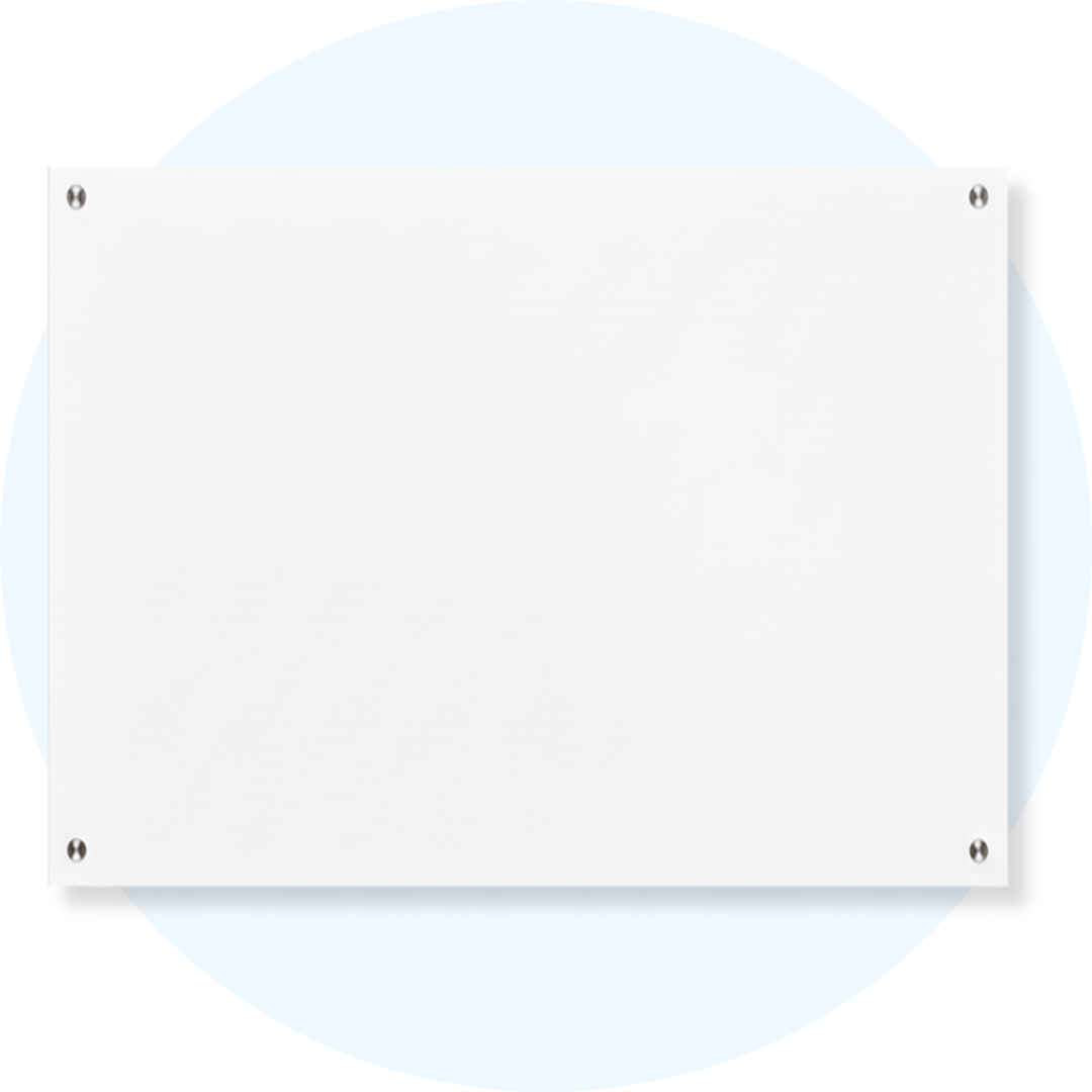 Lumiere Magnetic Glassboard White