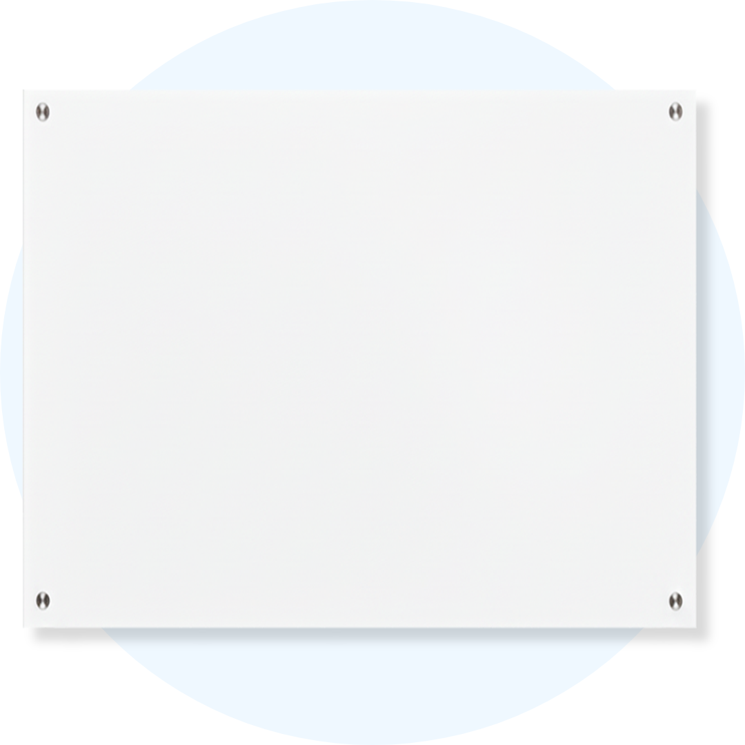 Lumiere Magnetic Glassboard White
