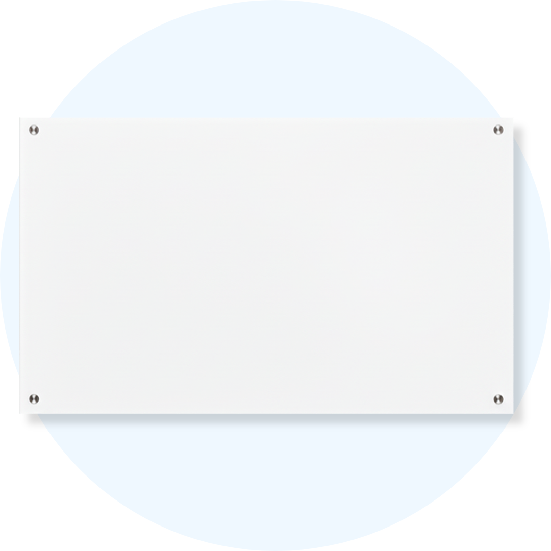 Lumiere Magnetic Glassboard White