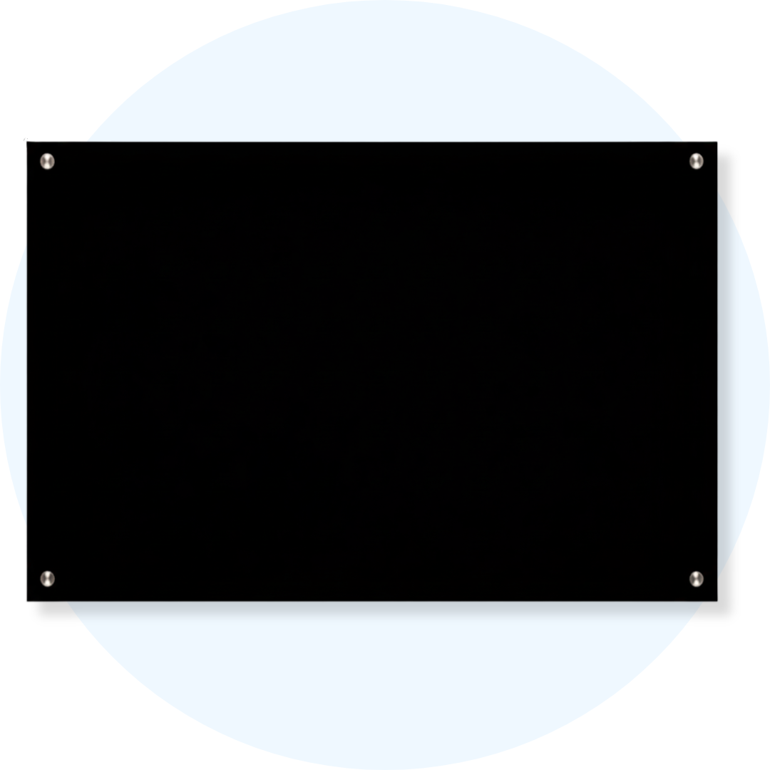Lumiere Magnetic Glassboard Black
