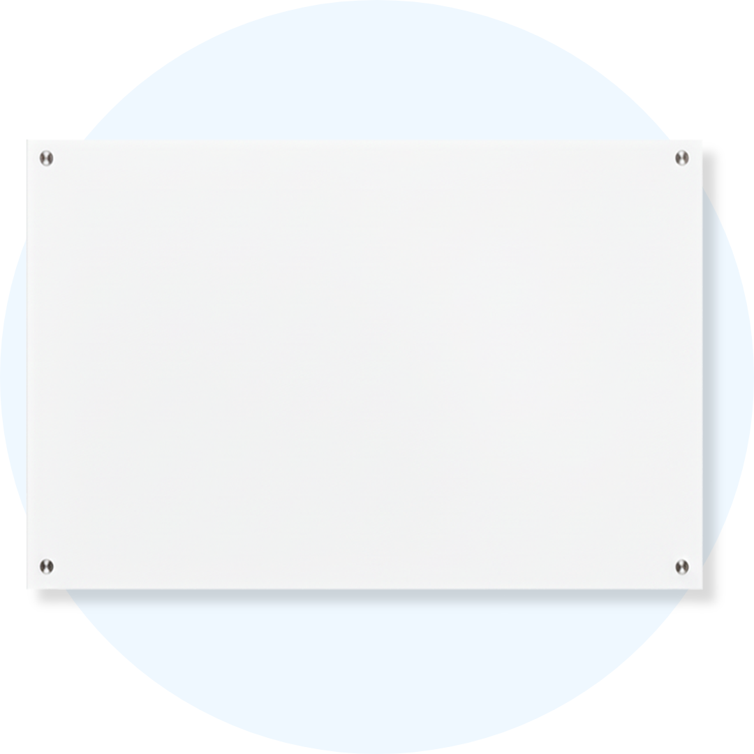 Lumiere Magnetic Glassboard White