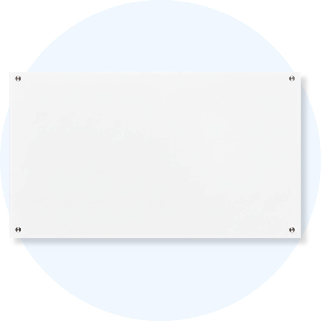 Lumiere Magnetic Glassboard White