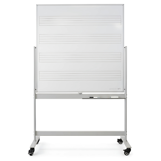 DuraWrite Music Staff Mobile Magnetic Whiteboard