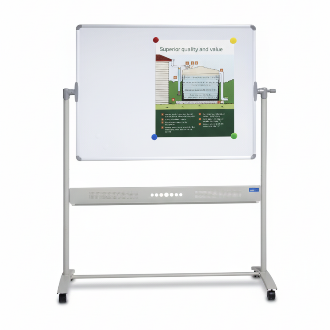 DuraWrite Mobile Magnetic Whiteboard Pivot Reversable