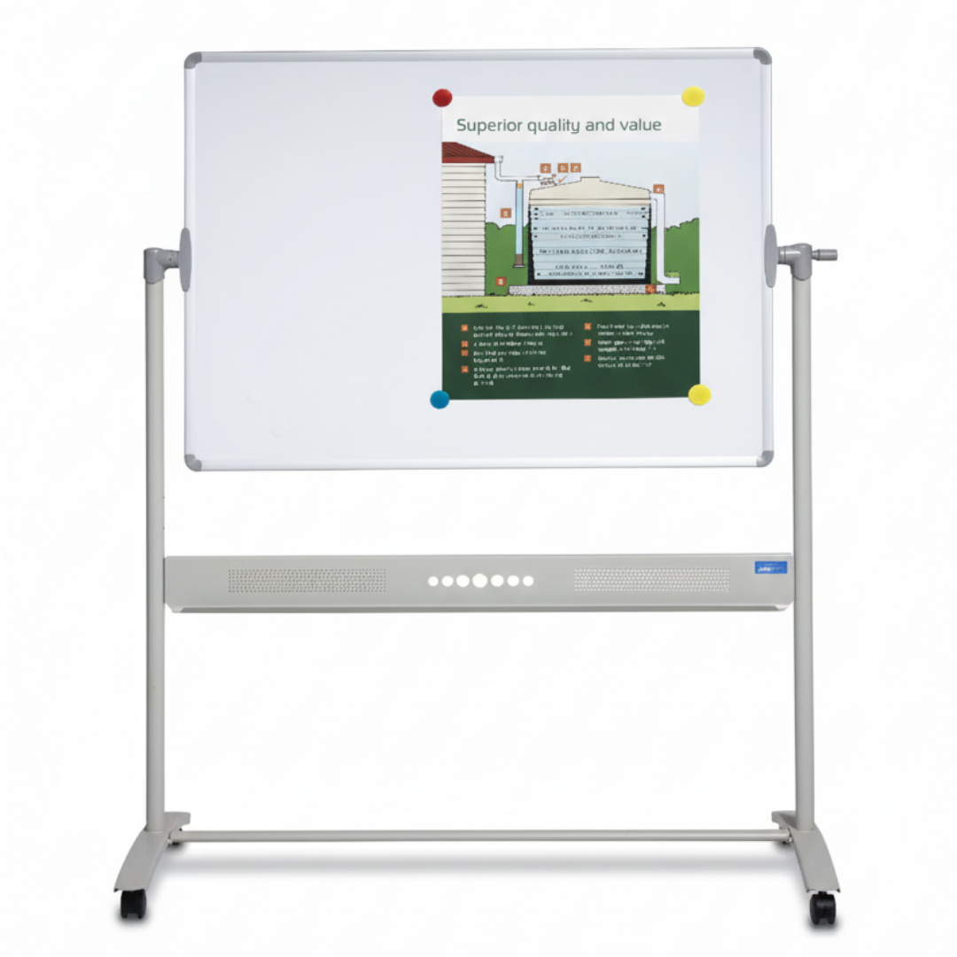 DuraWrite Mobile Magnetic Whiteboard Pivot Reversable