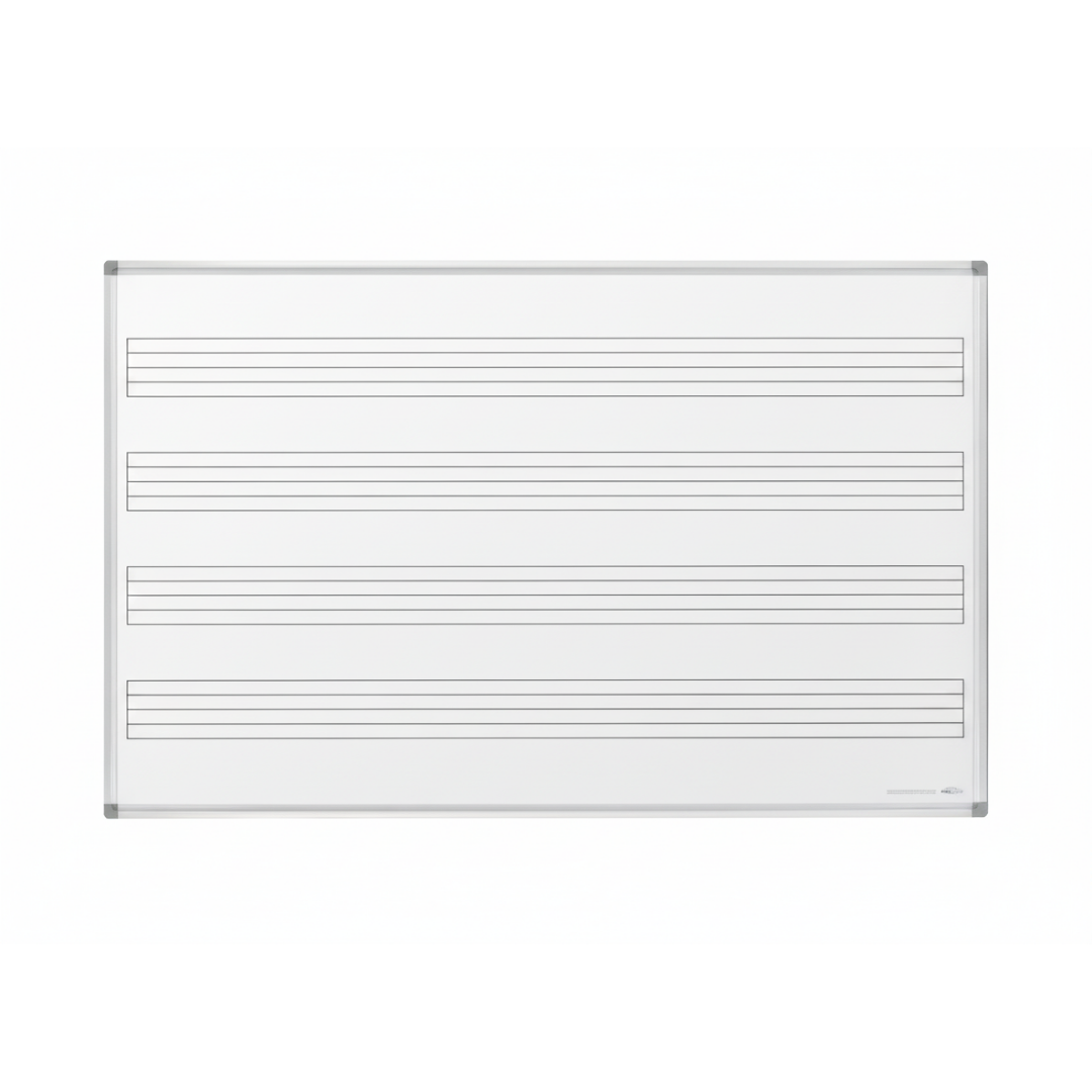 DuraWrite Music Staff Magnetic Whiteboard Standard Frame