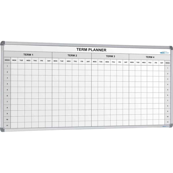 School 4 Term Planner Magnetic Whiteboard