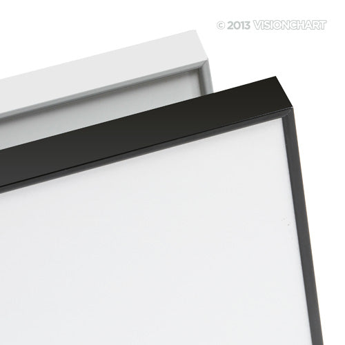 LX Slim Edge Porcelain Whiteboard. - Powder Coated