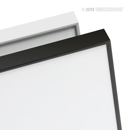 LX Slim Edge Porcelain Whiteboard. - Powder Coated